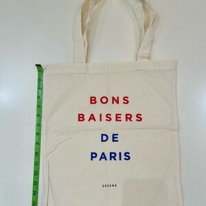NWOT Sezane canvas tote bag